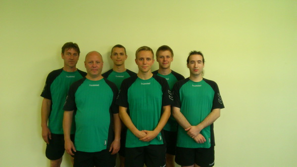  von hinten links: Marco Knopp, Theo Lorenz, Nico Witter - von vorne links : Frank Korte, Andreas Franzke, Andy Zimmermann