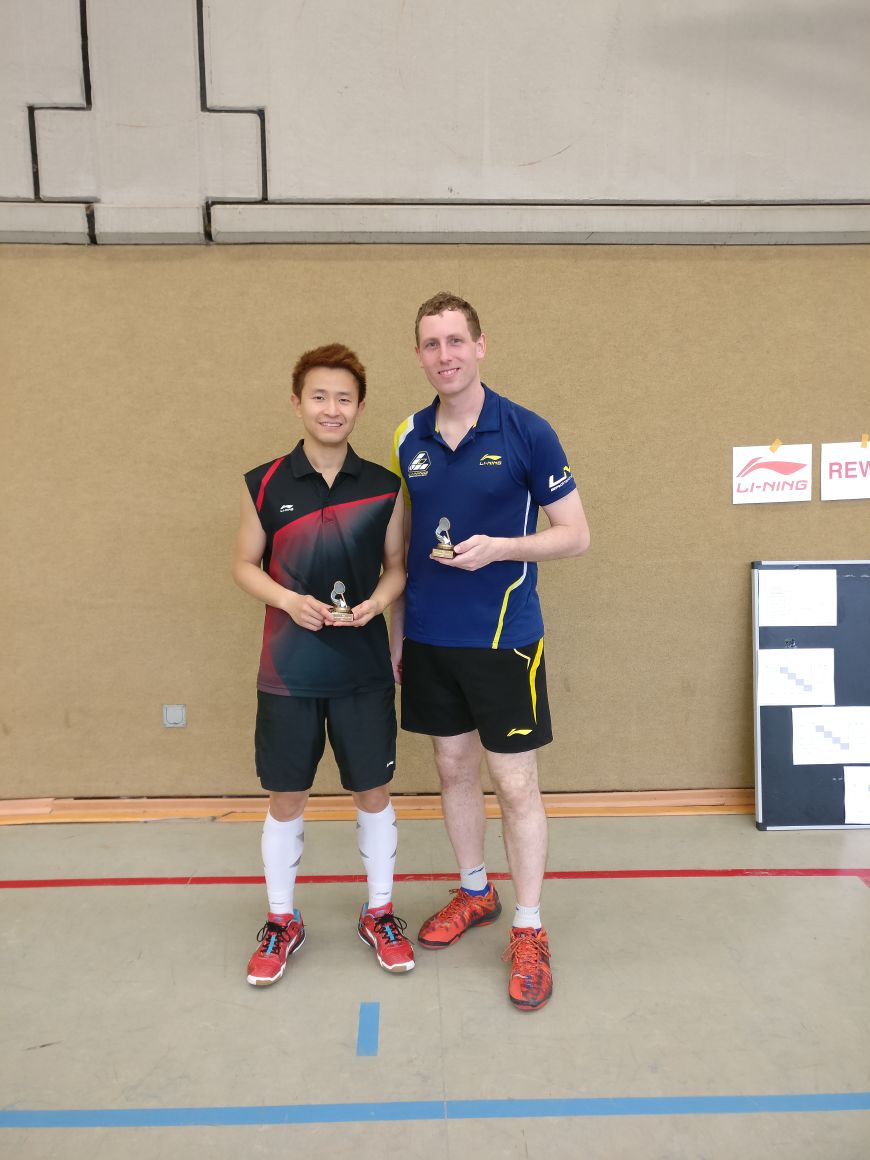 Yang Xia und Martin Hoeck gewinnen 1.VfB Hermsdorf Doppel Cup